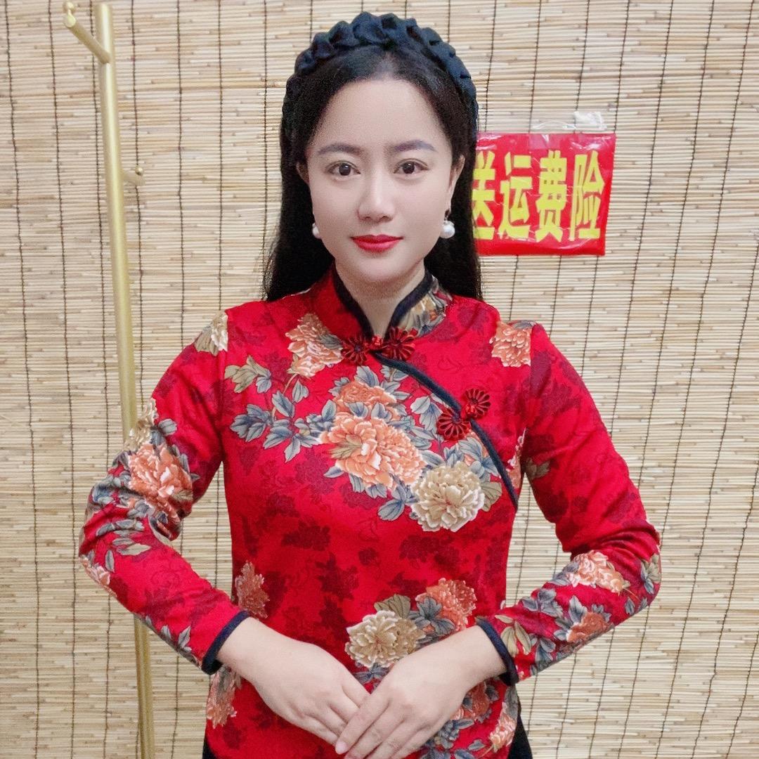 旗袍中国风丝美女装