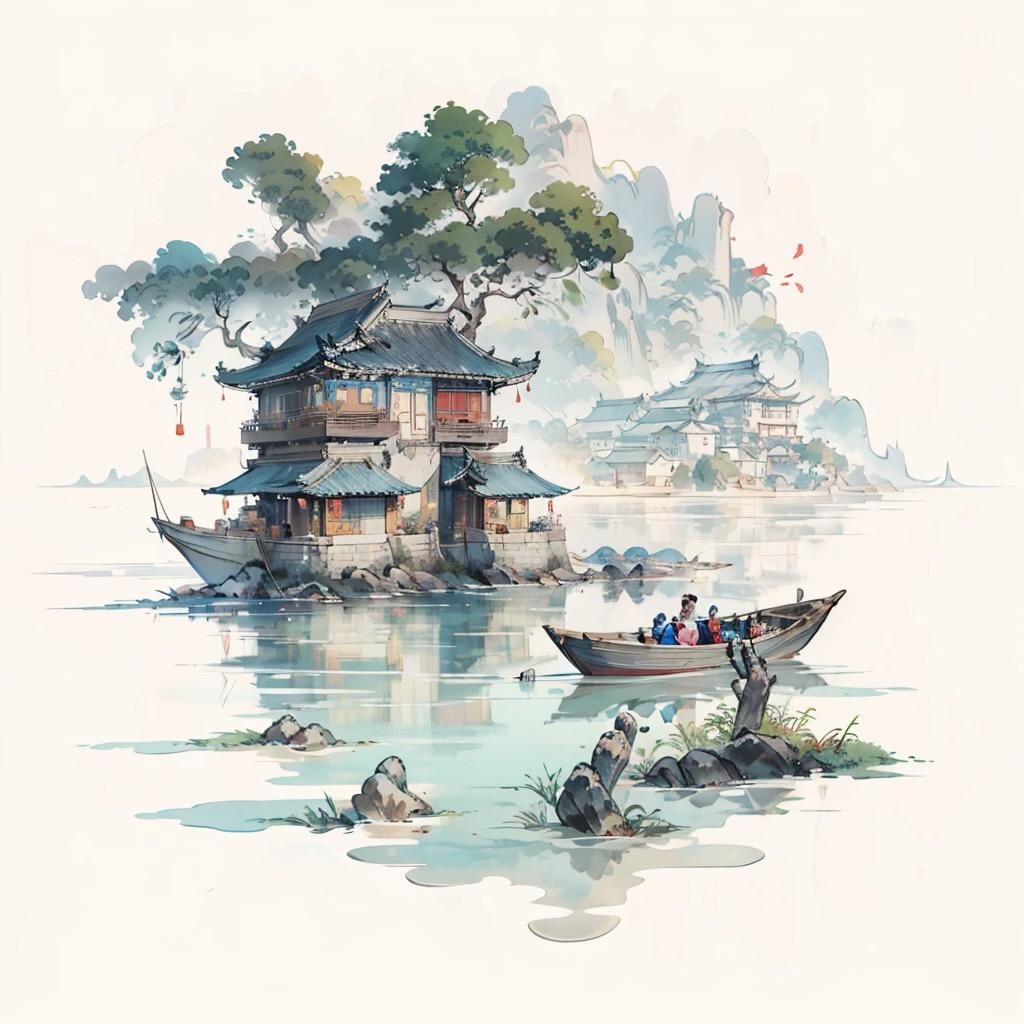 @首 江