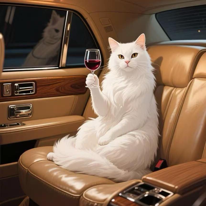 车子里的猫