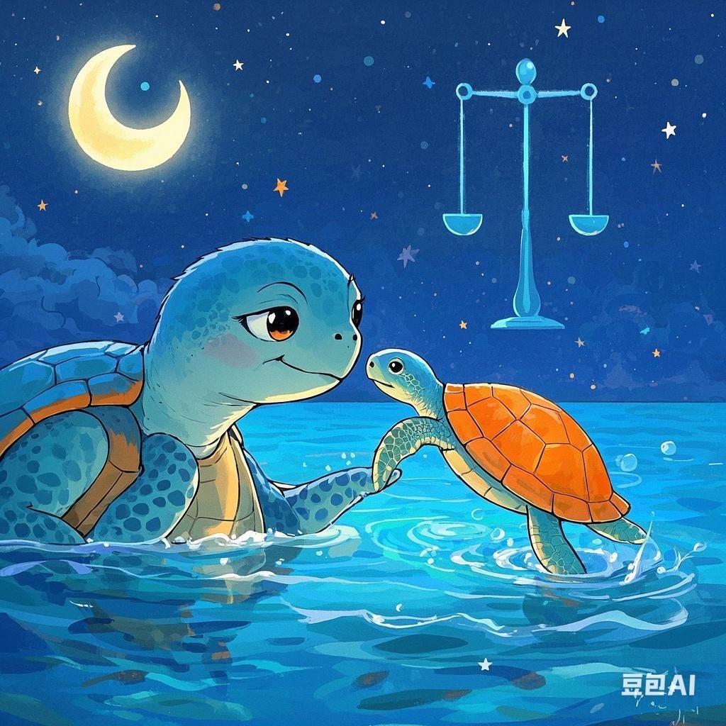海龟水中游