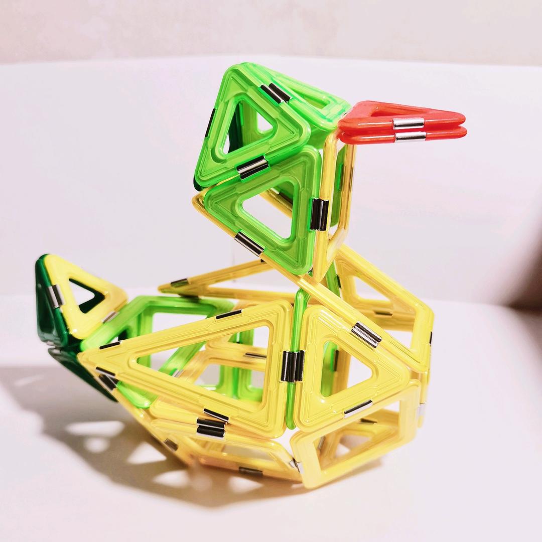 磁力片搭建教学