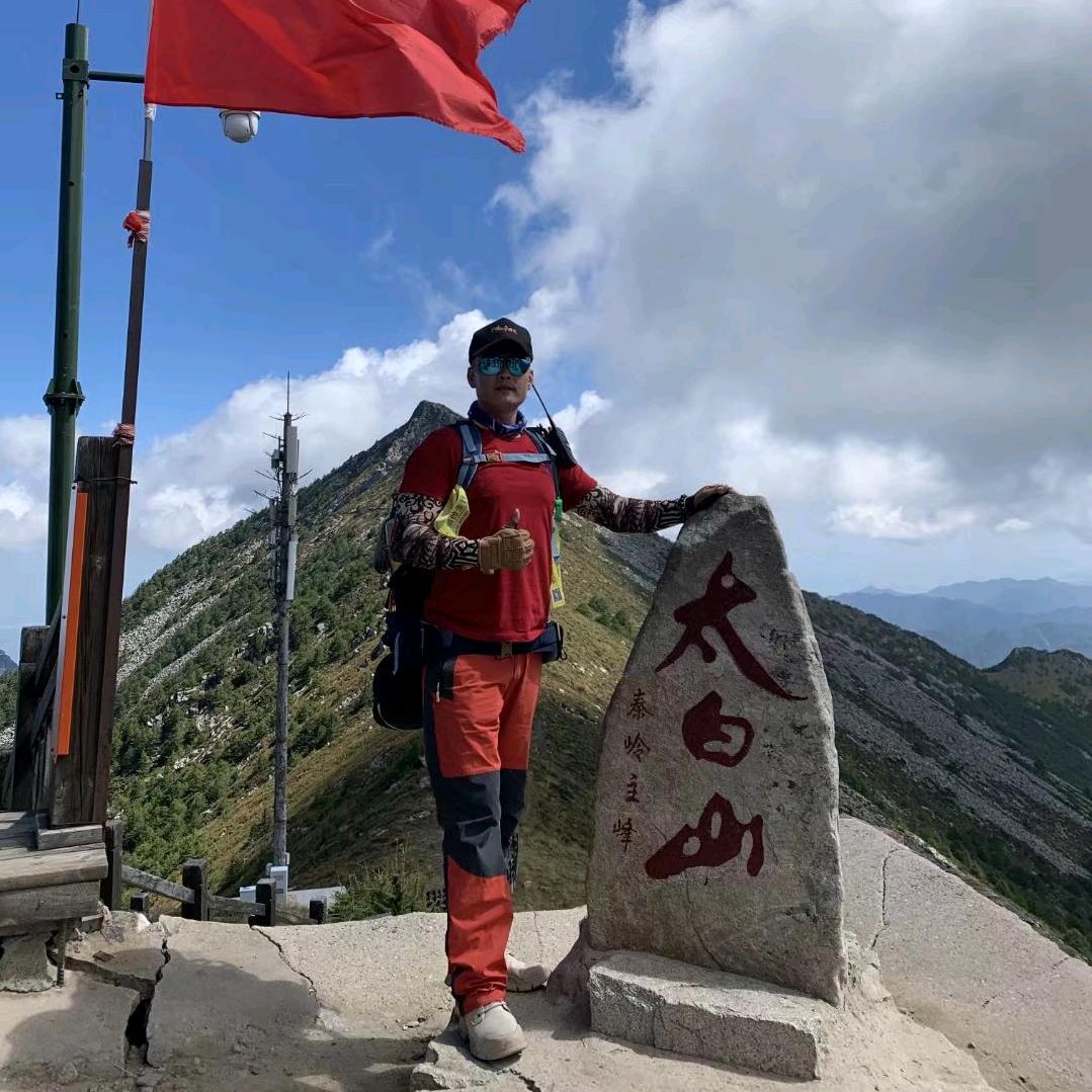 户外行走的阳光小罗