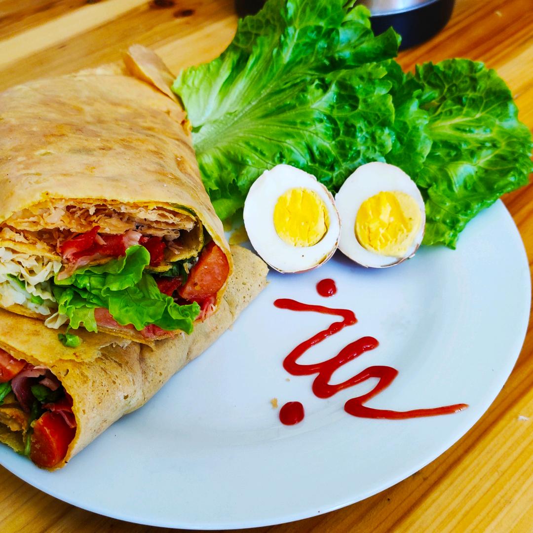 夫妻专业杂粮煎饼。早点。各色各样。