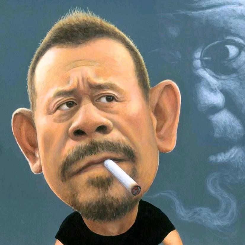 大风刮草垛