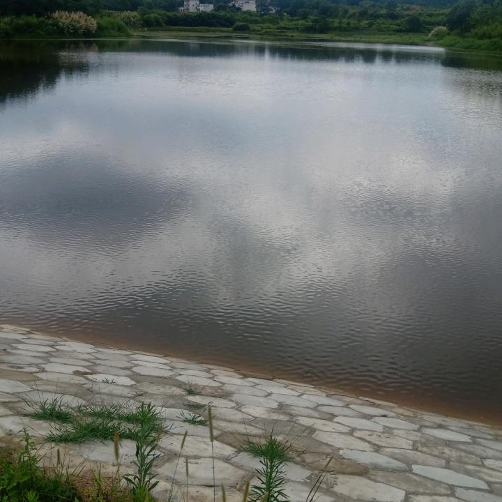 风雨中的我