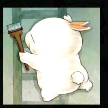 幸福的小肥兔