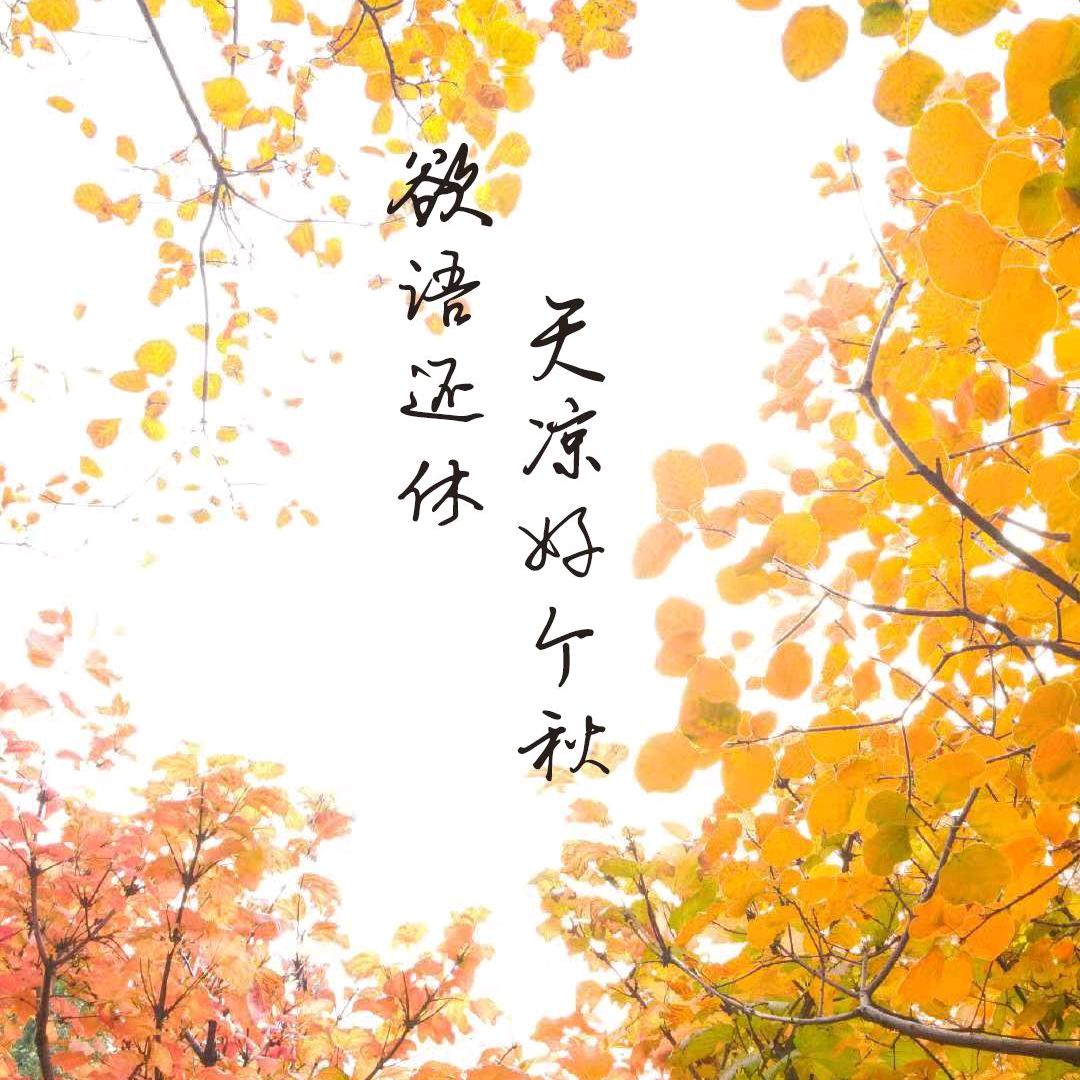 天凉好个秋