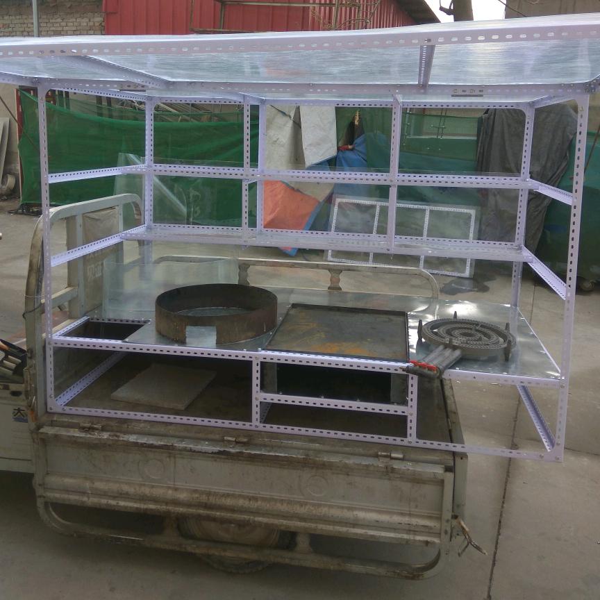 利民定做三轮车棚小吃车架二手货架磁吸门帘