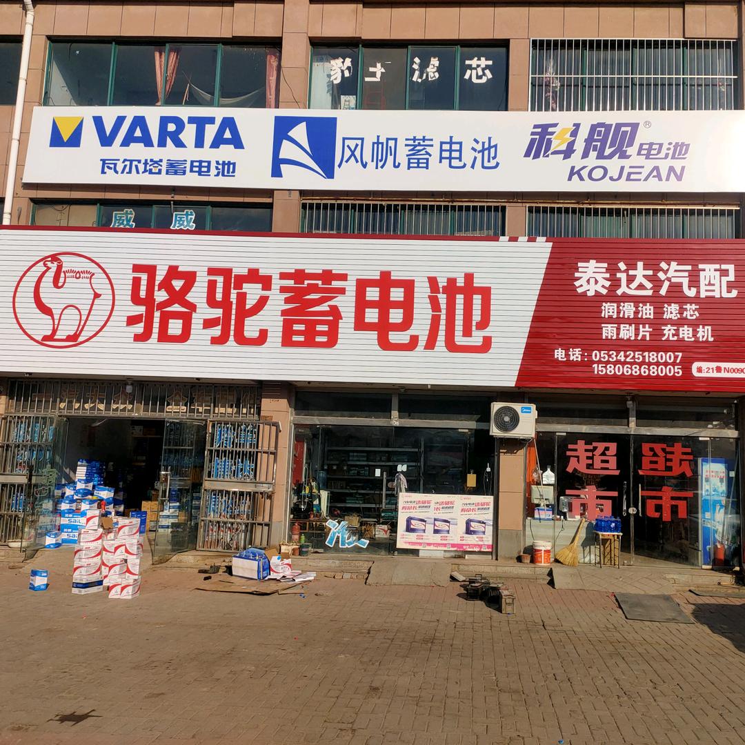 德州骆驼蓄电池（泰达汽配）新汽配城开发区