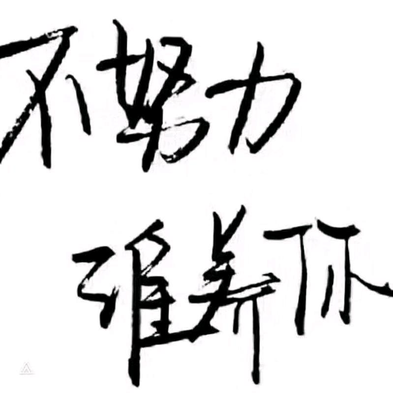 不努力谁养你