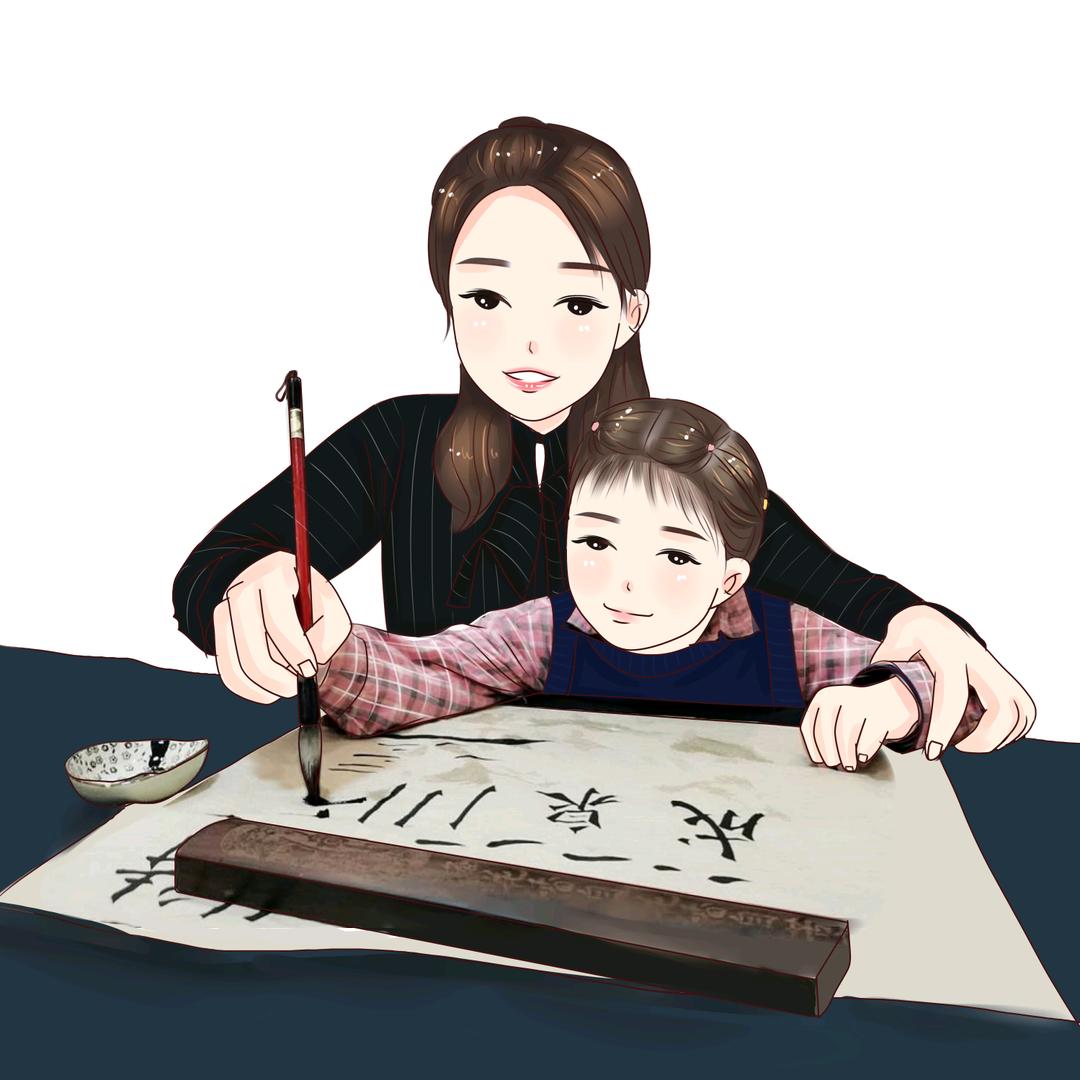 成老师教书法