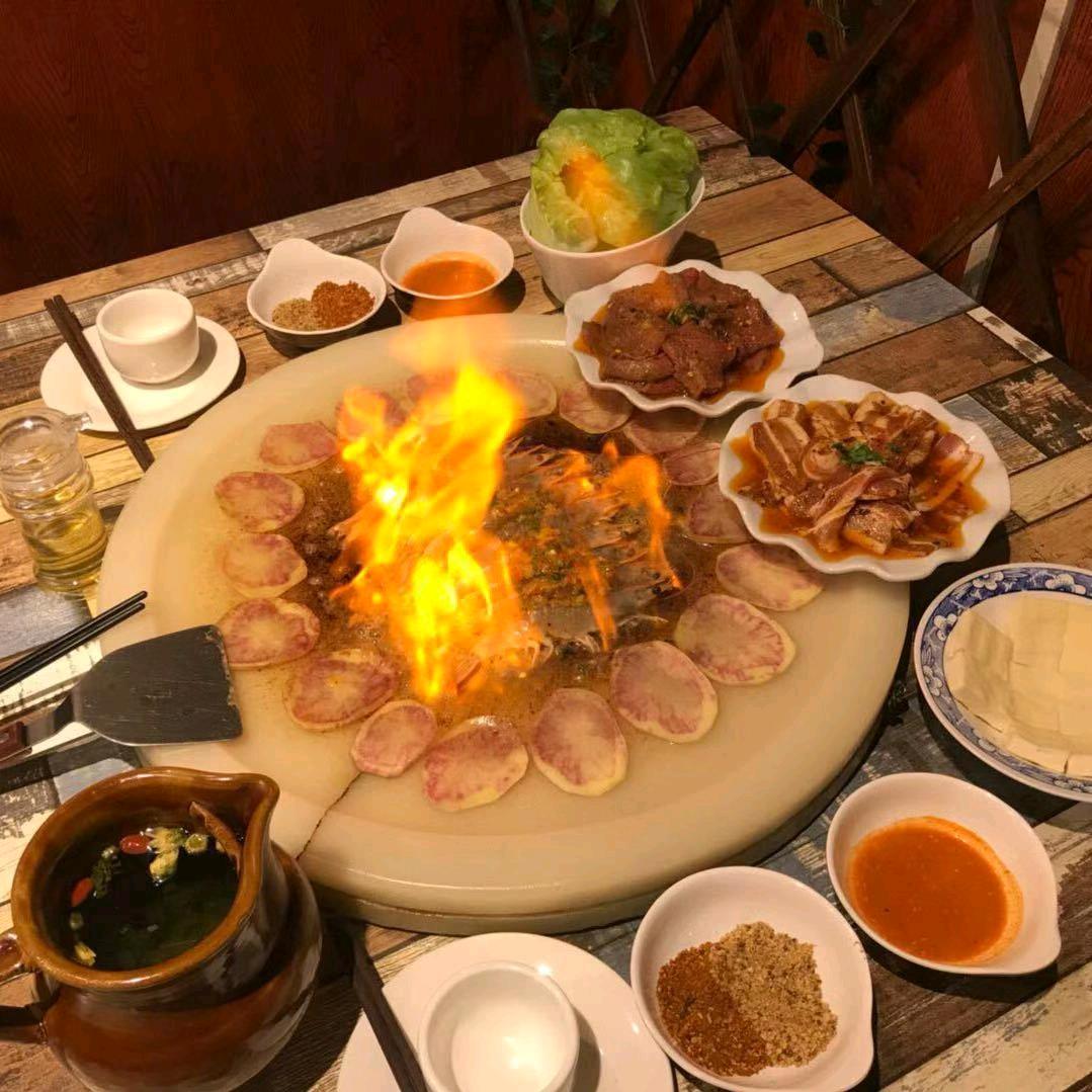 大理石板烧批发生产厂家 烧烤设备