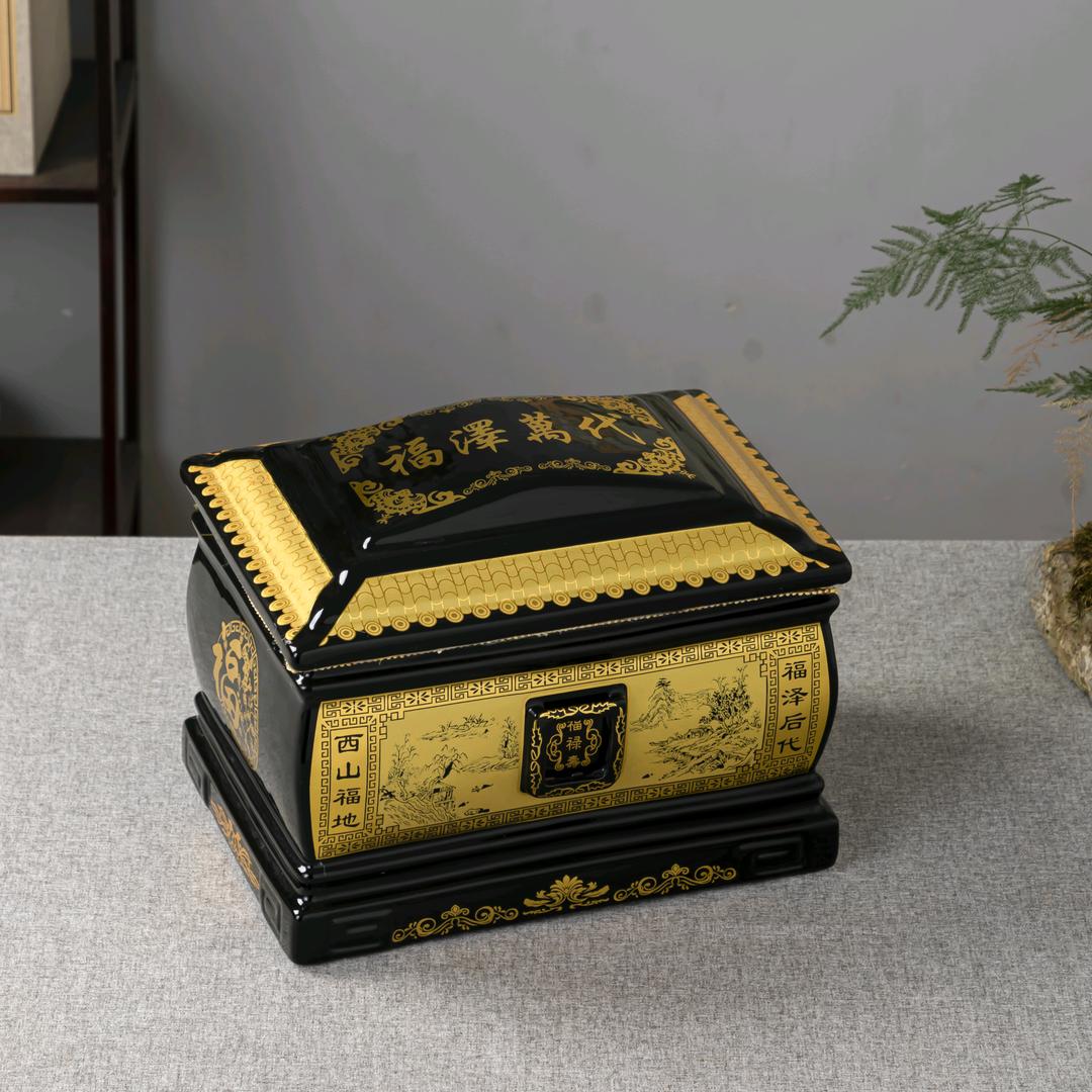 景德镇陶瓷骨灰盒厂家