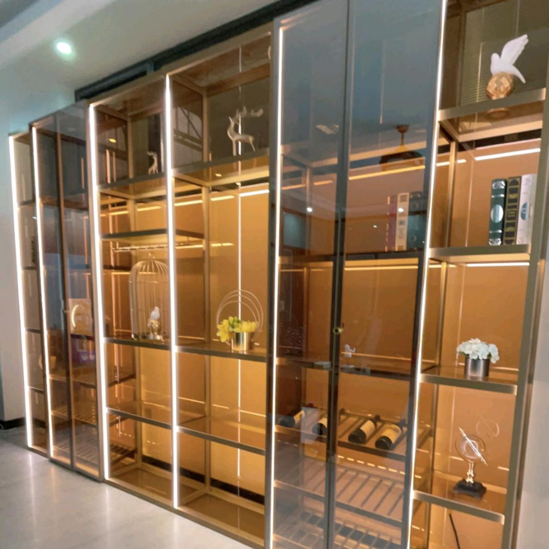 堡亨达玻璃柜铝板柜玻璃门厂家