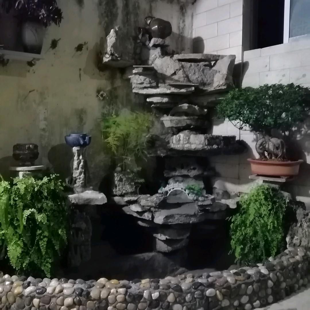 嶙山峋石盆景园