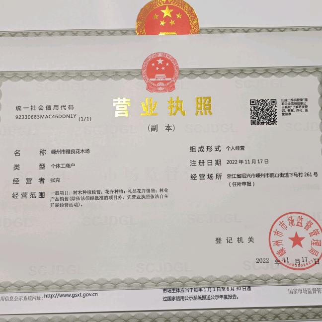 嵊州市雅良花木场