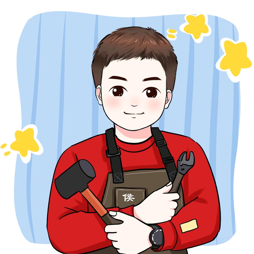 鼓捣滑步车的侯师傅