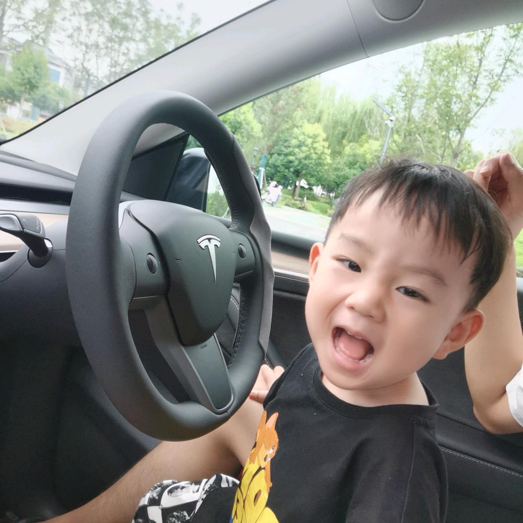 团团爱开特斯拉