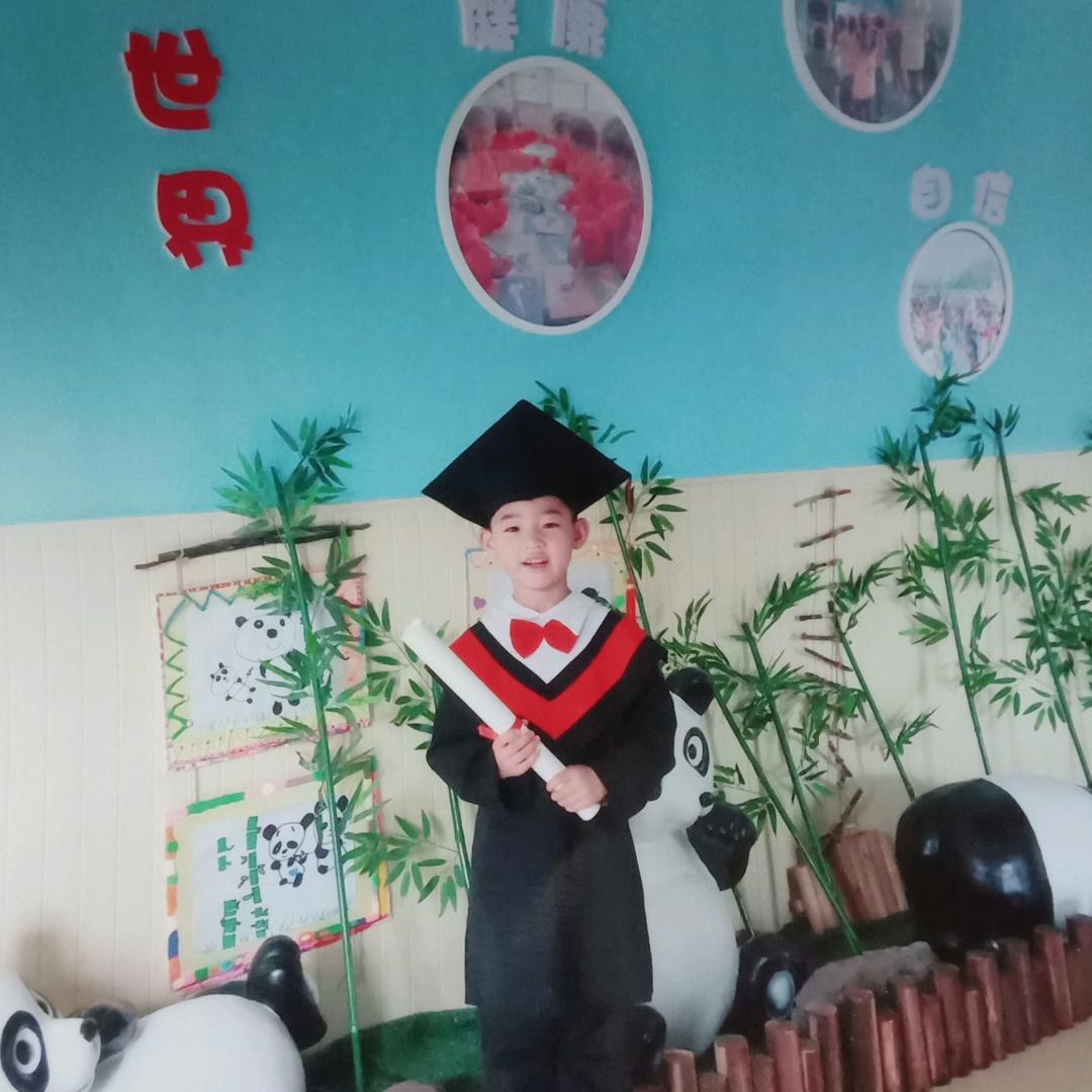 开心的父子俩