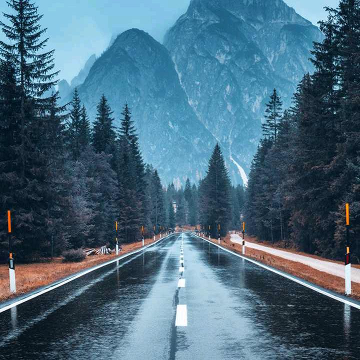 雨中慢行