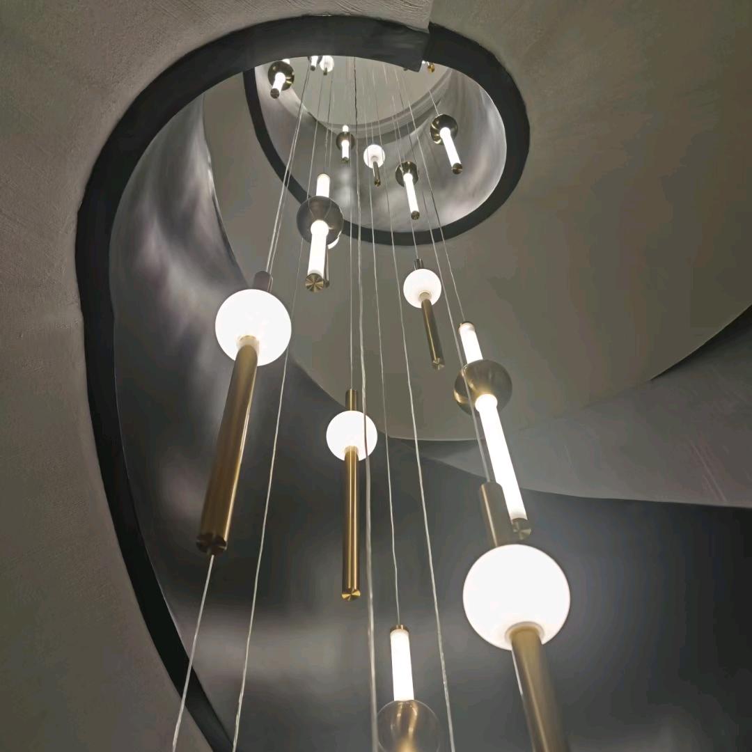 星诚楼梯吊灯定制