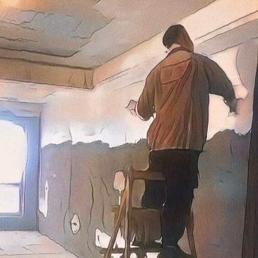 辉煌内外墙装修刮石灰，小李