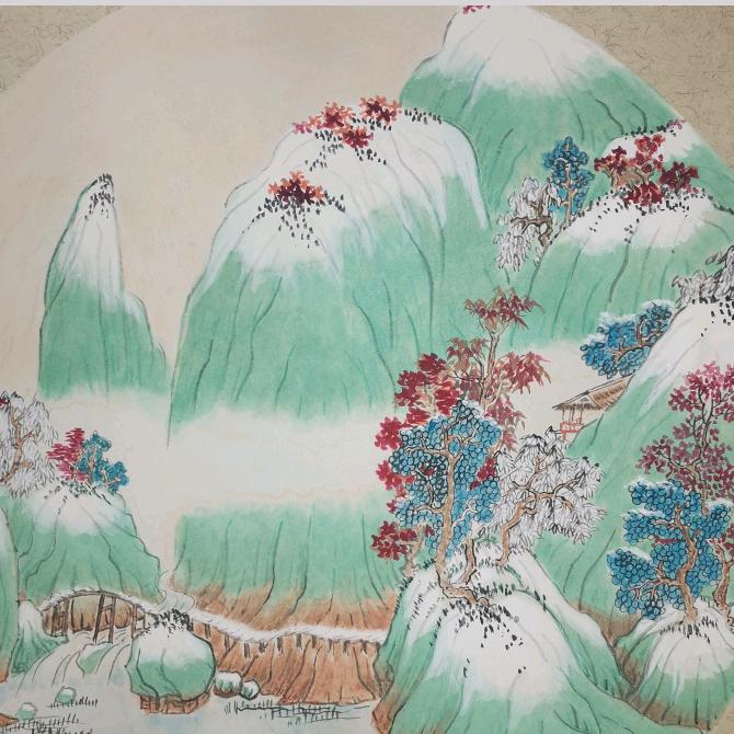 门卫大叔爱画画