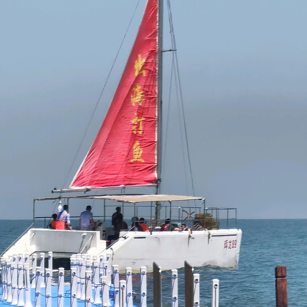 兴城海滨帆船，出海打鱼，出海捕鱼，海钓