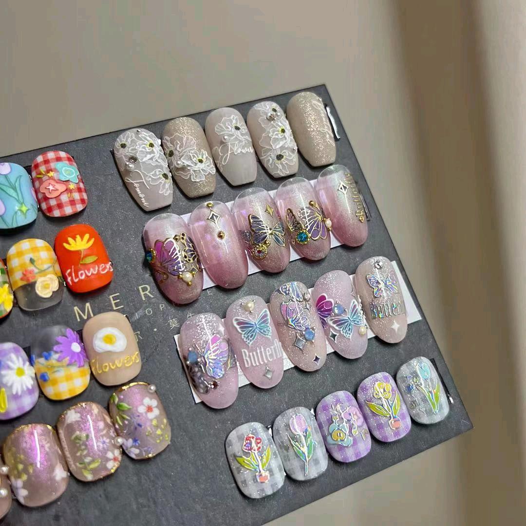 克拉美甲贴纸饰品之DIY浮雕贴纸