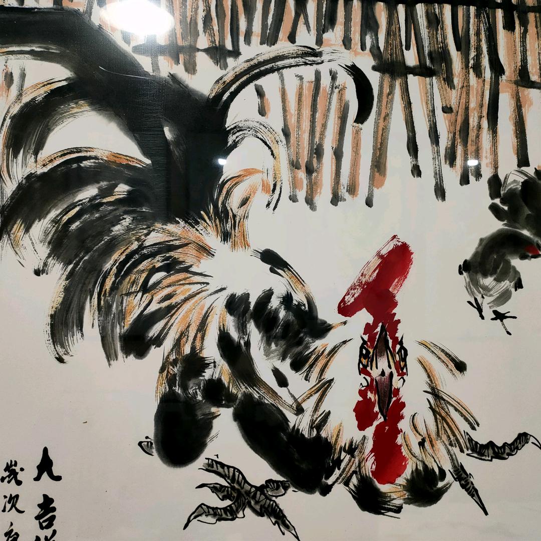 闻鸡起舞（画鸡）