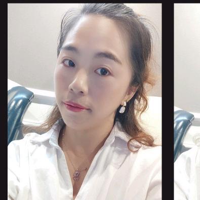 在梅城美缝的小曹