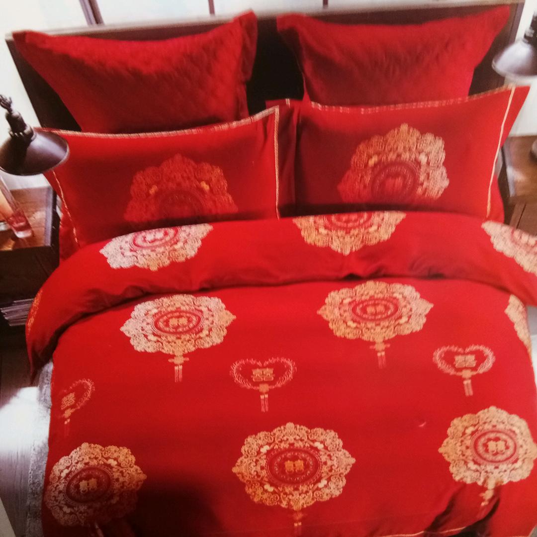 红芬家纺店，订做手工喜被，儿童被，纯棉布