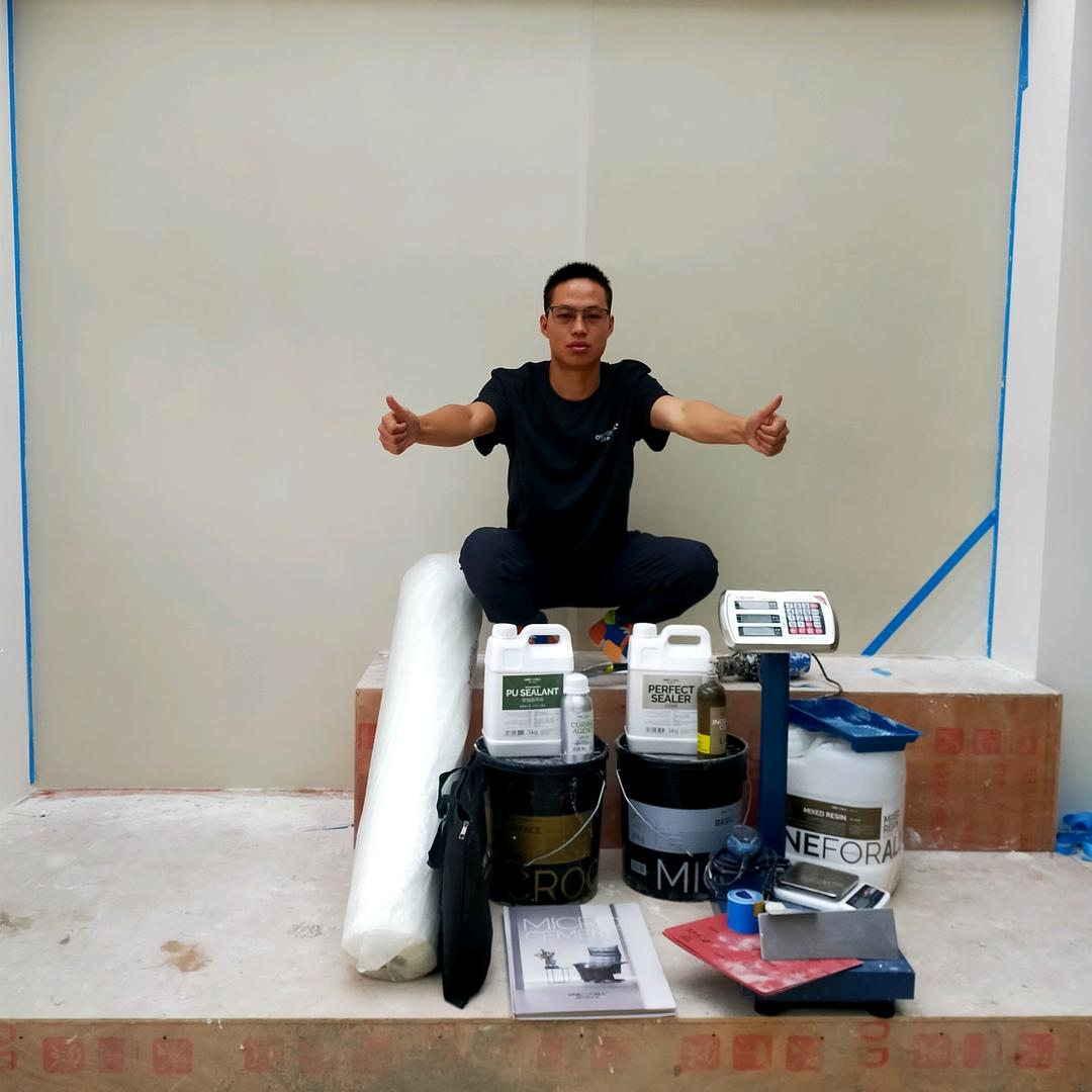 洋洋奋发涂墙微沃微水泥全球接单中