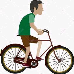 骑着单车的男孩