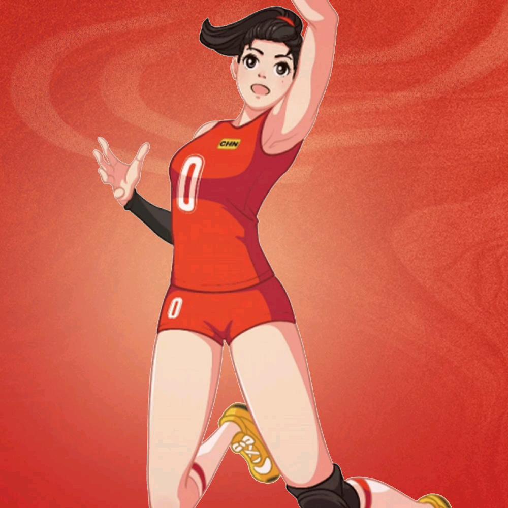 中国女排球迷（幽默的恐龙）