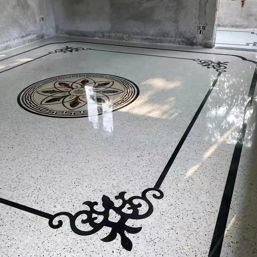 金色大地水磨石地板