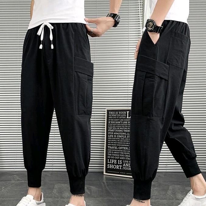 潮流修身小脚裤