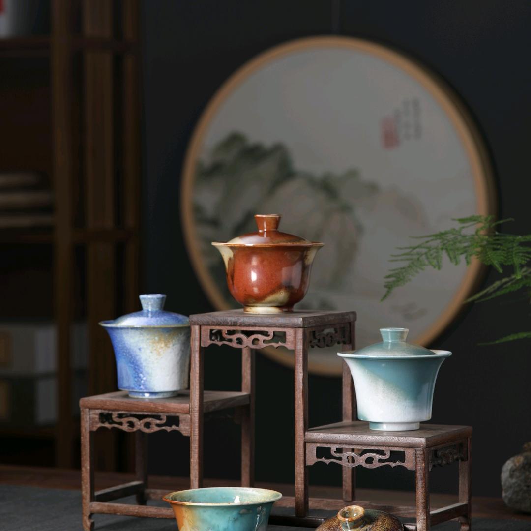 景德镇铭池柴烧茶器