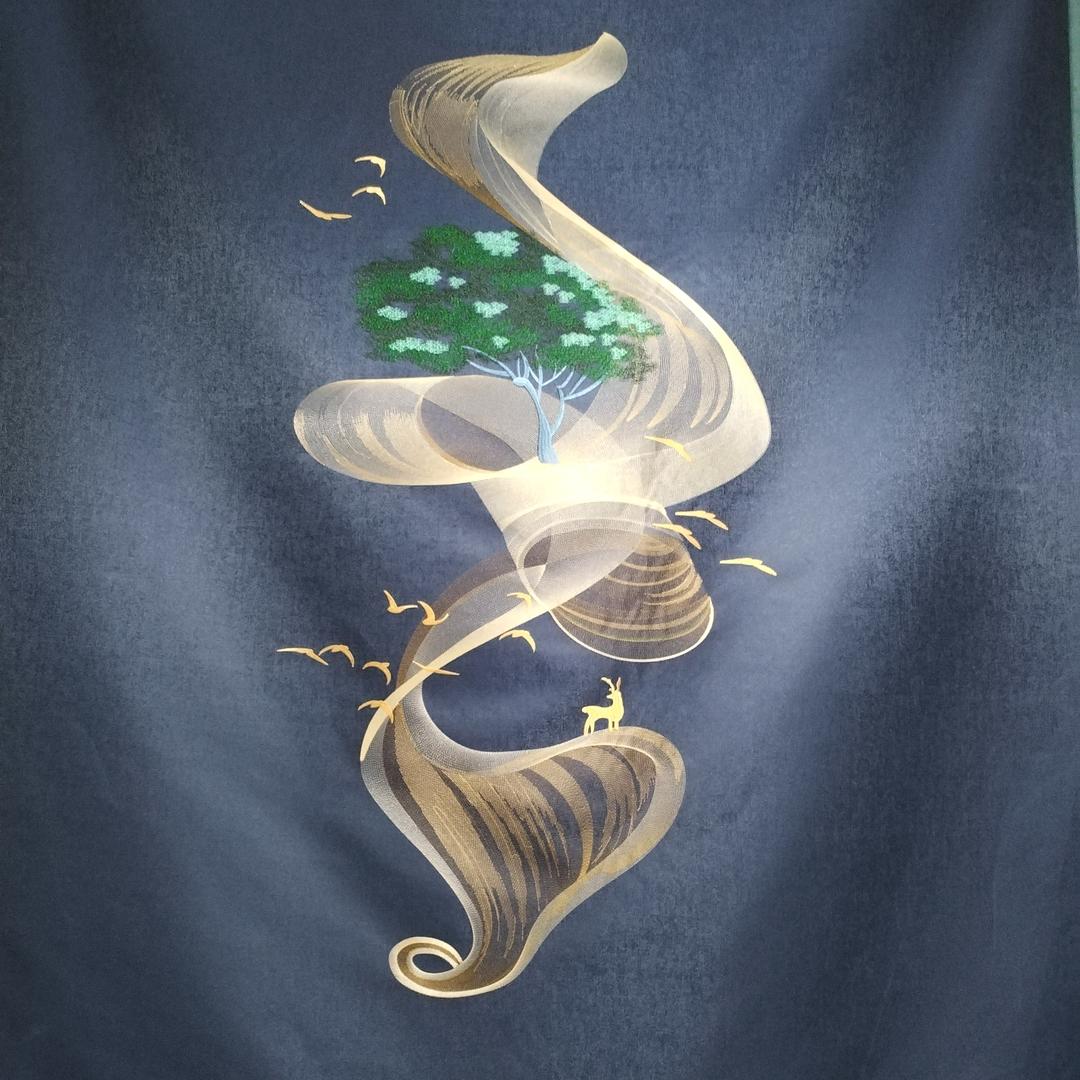 美锦墙布窗帘