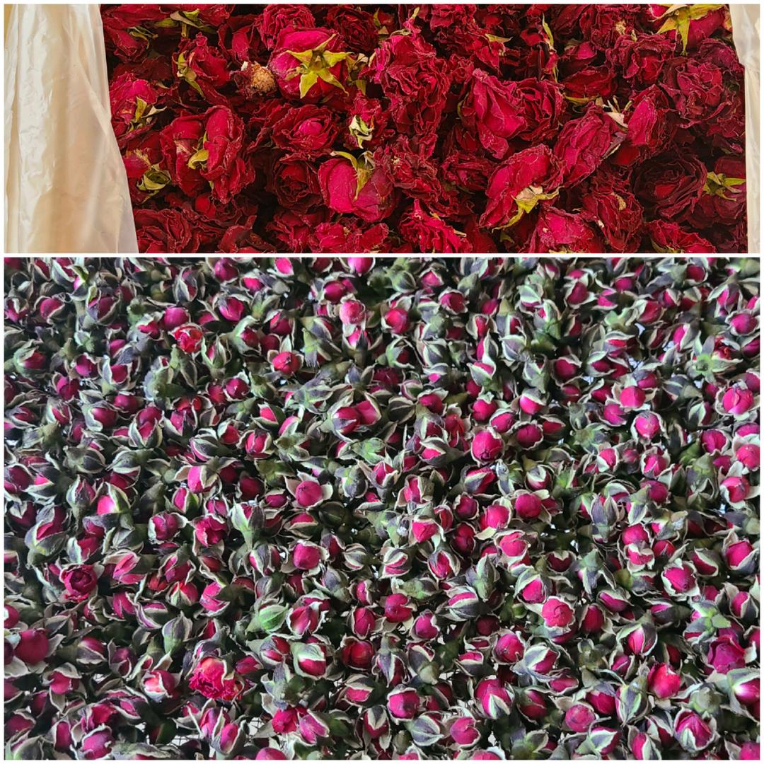 金边 墨红 玫瑰花茶