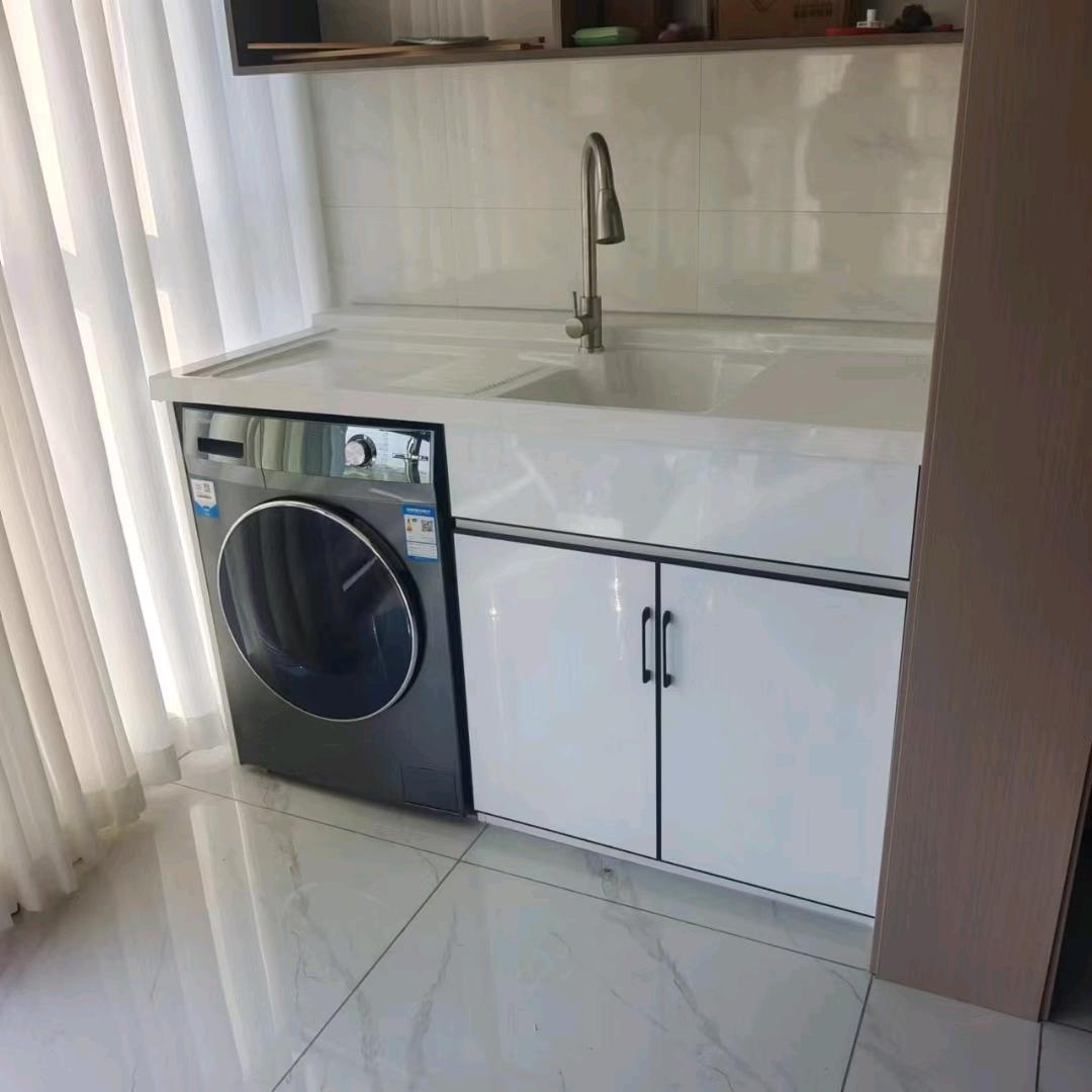 中牟县专业定制阳台洗衣机柜测量设计安装