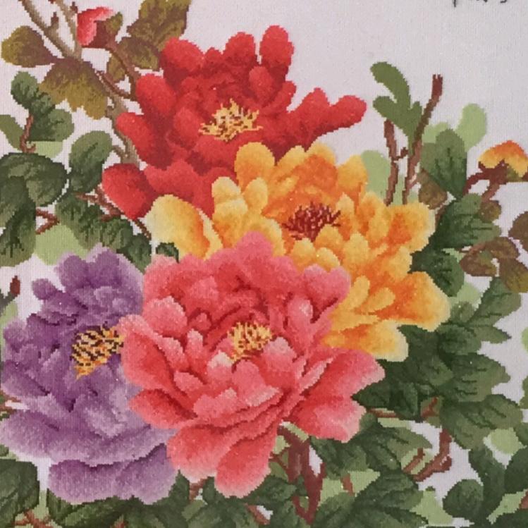 美英。花开富贵。