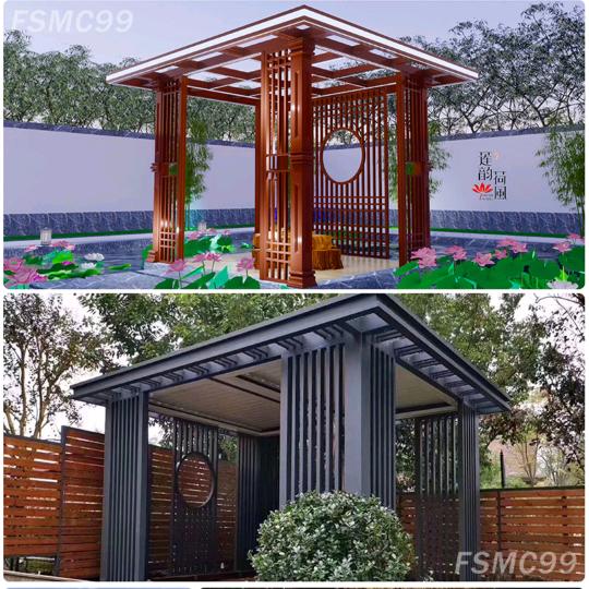 天津铝艺阳光房凉亭围栏工厂店