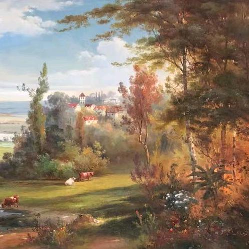 灰猫墙绘⭐油画