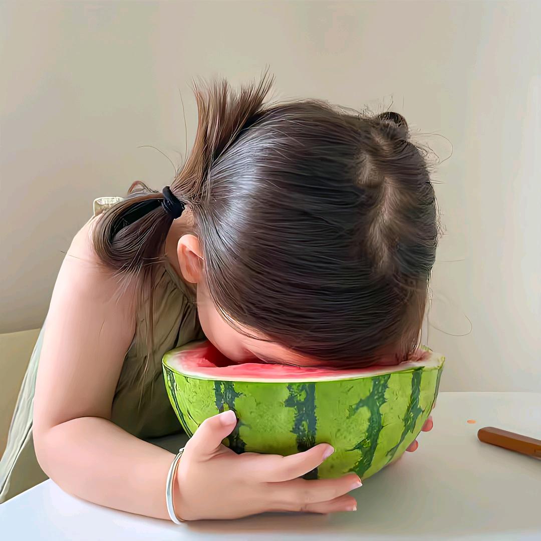 当你的眼睛眯着笑