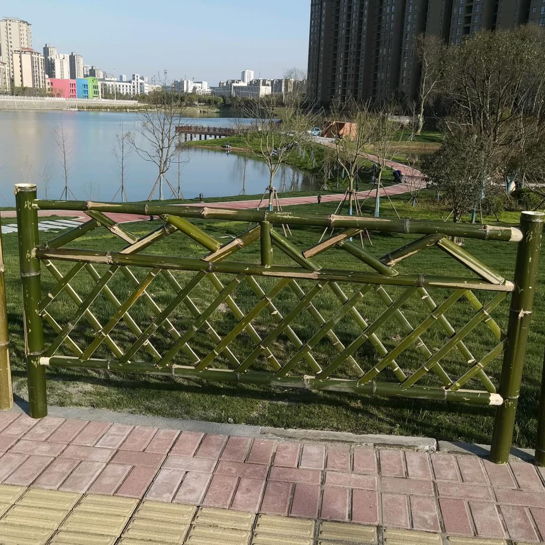 正正竹篱笆竹栅栏竹围栏仿竹护栏厂家