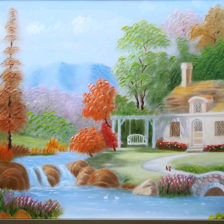 书香门第艺术作品油画