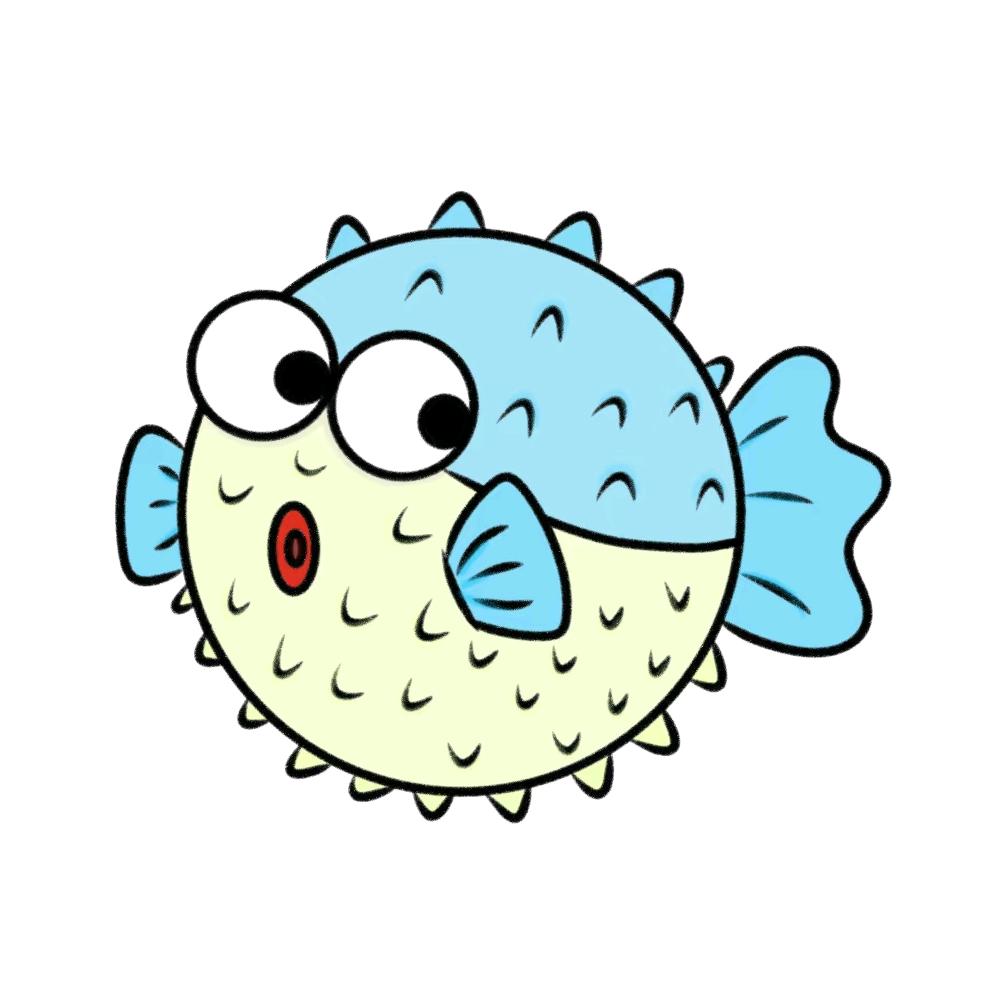 剩一半刺的河豚