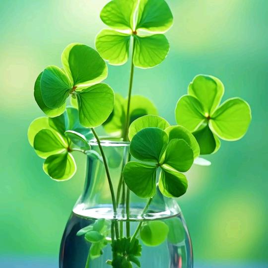 四叶草，悄然萌发