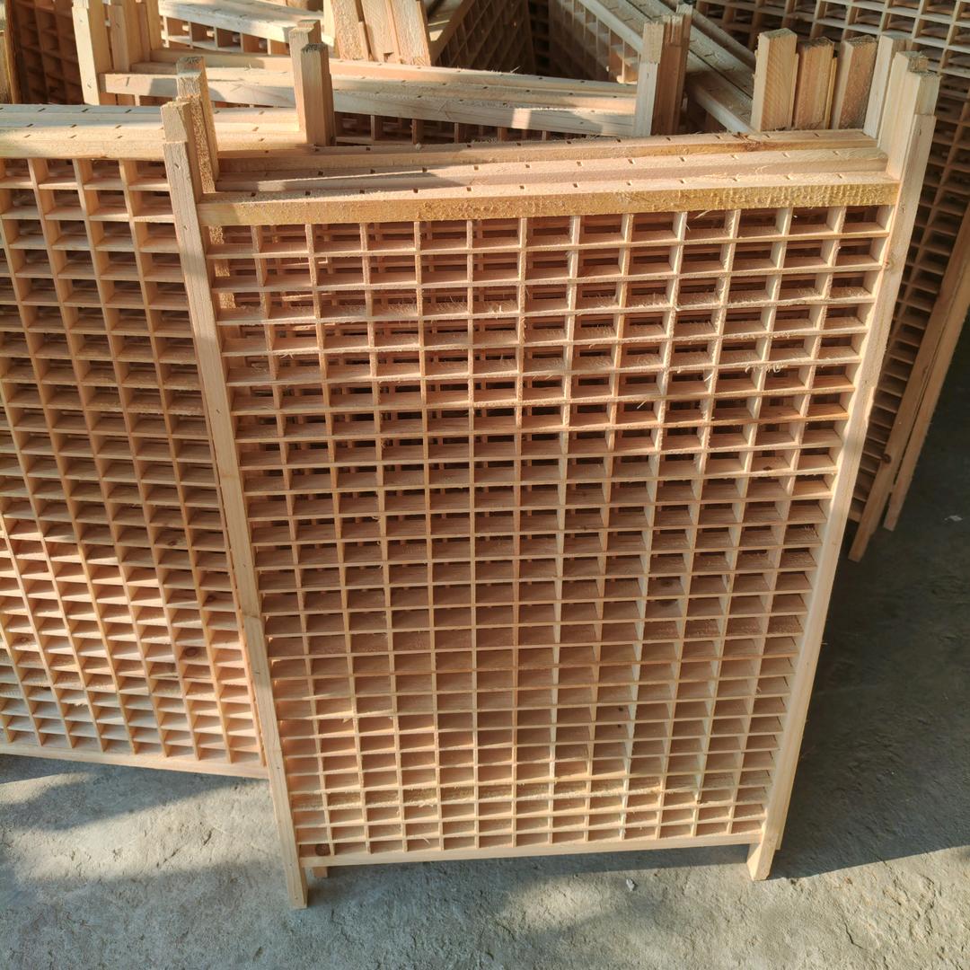 蚕具全实木方格簇厂家